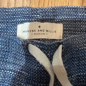 Imogene and Willie Fethiye pants in washed blue tweed size medium